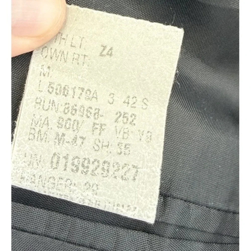 Lauren Ralph Lauren Men's Dark Gray Blazer‎ Vintage 100% Wool 42S Made In Canada